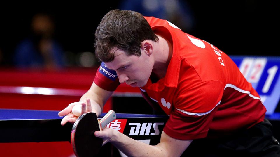 Jonathan Groth tabte sin første kamp ved bordtennis-EM og er dermed ude af turneringen. (Arkivfoto). <i>Erik Williams/Ritzau Scanpix</i>
