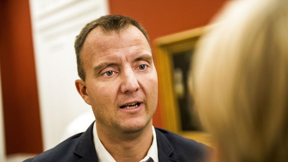 Morten Marinus var medieordfører, da Dansk Folkeparti kom med et udflytningskrav til Radio24Syv. (Arkivfoto). <i>ólafur Steinar Gestsson/Ritzau Scanpix</i>