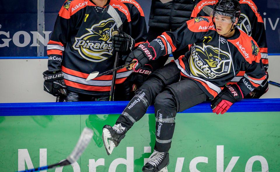 Trevor Gooch og Aalborg Pirates skal på en ny svær opgave søndag i Finland. <i>Arkivfoto: Martin Damgård</i>