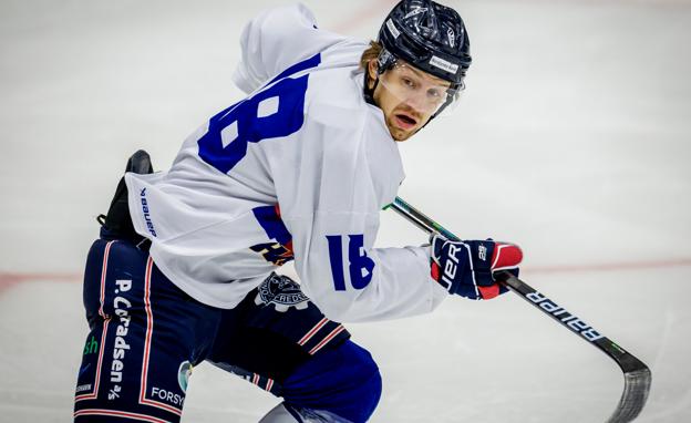 Radek Cip viste sig både frem som chanceskaber og skudtrussel for Frederikshavn White Hawks. Tjekken er denne sommer hentet i Odense Bulldogs. <i>Foto: Martin Damgård</i>