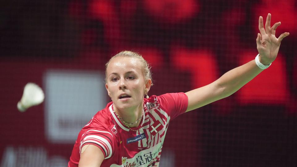 Mia Blichfeldt er lige nu den højest rangerede danske kvinde med sin 15.-plads på verdensranglisten. Hun har tidligere været oppe som nummer 11. Hvis man spørger sportschef Jens Meibom, skal hun endnu højere op i de kommende år. <i>Claus Fisker/Ritzau Scanpix</i>