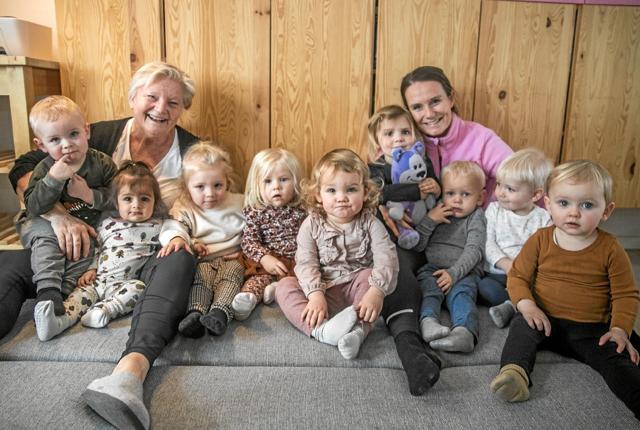 Ti børn er tilknyttet Hjerterum. Da fotografen var på besøg, var et enkelt barn dog sygemeldt. Foto: Allan Mortensen