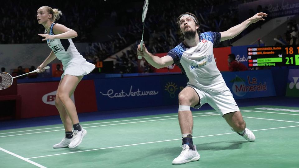 Mathias Christiansen og Alexandra Bøje tabte tirsdag til Kyohei Yamashita og Naru Shinoya fra værtsnationen Japan. (Arkivfoto). <i>Dita Alangkara/Ritzau Scanpix</i>