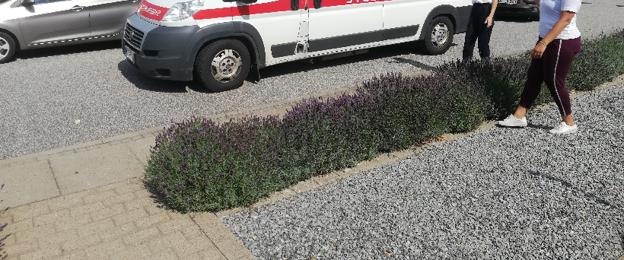 Det er en ambulance - eller patienttransportbil - som denne, Oleksandr og resten af gruppen har indkøbt og sendt til Ukraine. <i>Privatfoto</i>