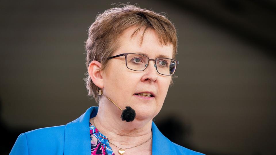 Da Isabella Arendt i maj trak sig som formand for Kristendemokraterne og siden meldte sig ind i De Konservative, blev Marianne Karlsmose konstitueret som ny formand indtil partiets landsmøde i oktober, hvor hun stiller op som formand. (Arkivfoto). <i>Ida Marie Odgaard/Ritzau Scanpix</i>