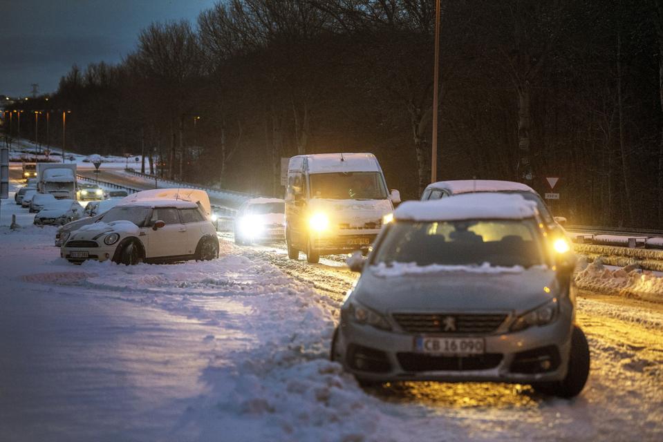 DMI har varslet mellem 15 og 25 centimeter sne i hele Nordjylland fra onsdag middag indtil natten til torsdag. <i>Foto: Lars Pauli</i>