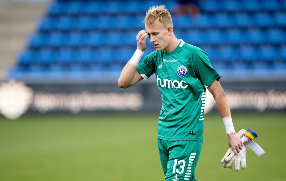 Marcus Bundgaard kunne ikke lastes for de tre Vendsyssel-scoringer, men det kunne hans forsvar i høj grad. <i>Arkivfoto: Lars Pauli</i>