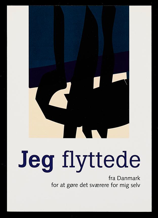 I 2005 åbnede Peder Stougaard museet op for yngre danske plakatkunstnere. Her Lise Harlev (født 1973) med en serie plakater om at leve i udlændighed.  <i>Foto: Henrik Bjerregrav</i>