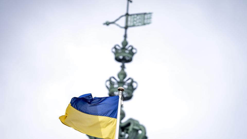 Statslige myndigheder og private må flage med det ukrainske flag til og med den 31. december. (Arkivfoto). <i>Mads Claus Rasmussen/Ritzau Scanpix</i>