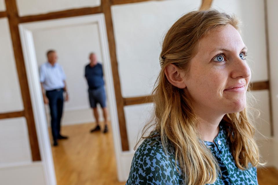 Udviklingskonsulent Michelle Christensen bliver omdrejningspunkt i workzonen. <i>Foto: Lars Pauli</i>