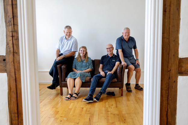 Asbjørn Berge, Michelle Christensen, Leif Ørsnæs Christensen og Torben Frederiksen. <i>Foto: Lars Pauli</i>