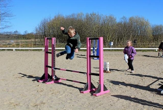 Du kan lære både spring og dressur på en ægte ridebane. Arkivfoto: Ida Mehl Agerholm