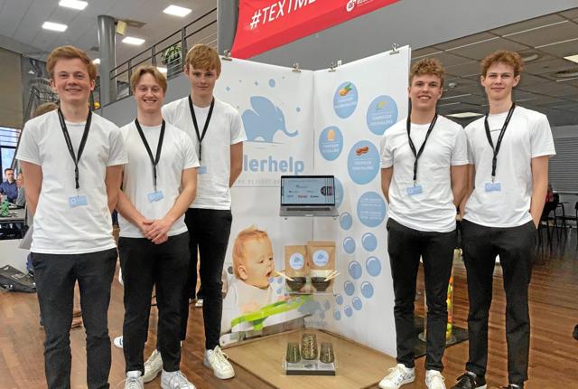 Gruppen Allerhelp vandt i slutningen af januar Regional Entreprenørskabsmesse med deres babymos-produkt, der kan bidrage til at forebygge fremtidige allergier. Privatfoto