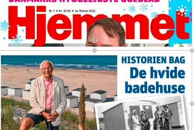 Ugebladet Hjemmets optakt til en artikel om badehusene i Løkken. Foto: Pressefoto