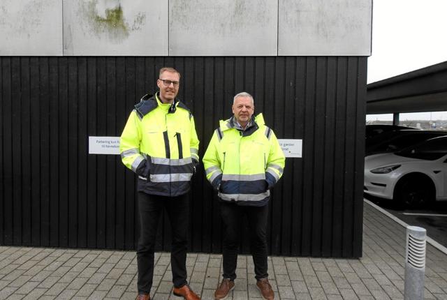 Den administrerende direktør Per Holm Nørgaard ,og den Tekniske Chef Peter Ydesen er klar til havneudvidelsen. Foto: Jens Brændgaard
