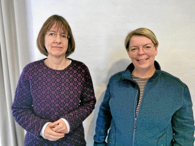 Else Bjerg, sognepræst i Bedsted (tv.) og Ruth Folmersen, sognepræst i Hurup leder gruppen og samtalerne. Privatfoto