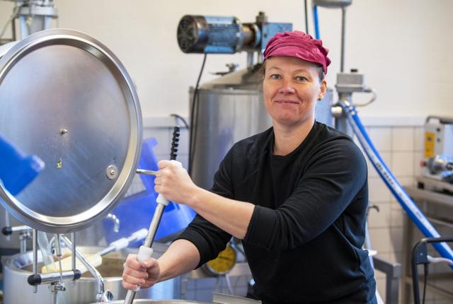 Det var lidt et tilfælde, at Mette Engdal Nørgaard blev ejer af en marmeladefabrik i Skalborg. Men hun vil ikke bytte for noget. Foto: Kim Dahl Hansen
