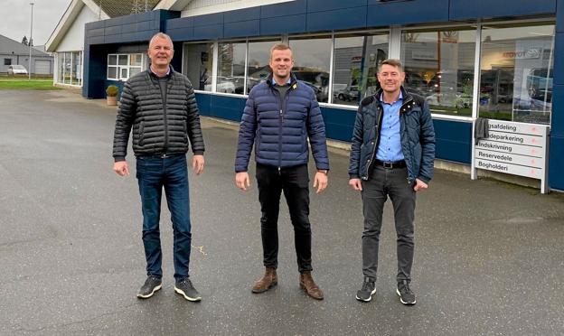 Trekløver fra bilerne.com - fra venstre: Thorben Christoffersen, Kasper Gregersen og Frank Strand. Privatfoto