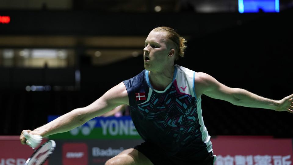Anders Antonsen er den højst rangerede af de tilbageværende spillere i Japan Open. <i>Hiro Komae/Ritzau Scanpix</i>