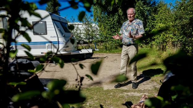 Naturen er det unikke ved den lille Bramslev Bakker Camping, siger Jens Jørgen Vestergaard. <i>Foto: Martin Damgård</i>