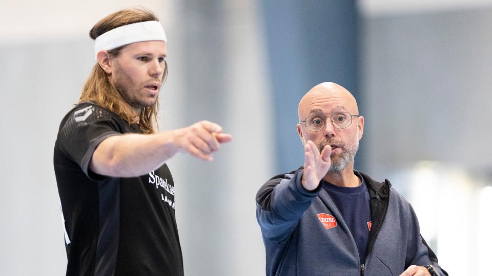 Mikkel Hansen har fået grønt lys til at træne med for fuld skrald i Aalborg Håndbold, inden han lørdag debuterer på hjemmebane mod Nordsjælland. <i>Foto: Claus Søndberg</i>