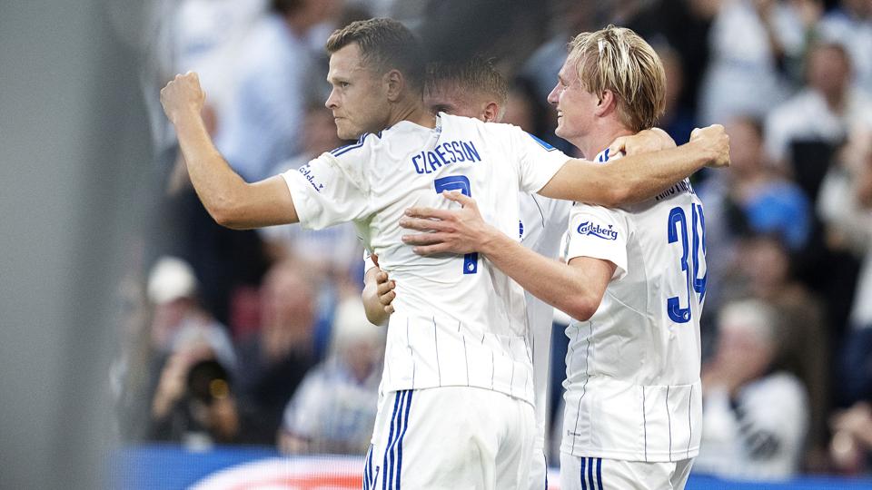 Viktor Claesson blev matchvinder i fredagens FCK-sejr i Parken. <i>Claus Bech/Ritzau Scanpix</i>