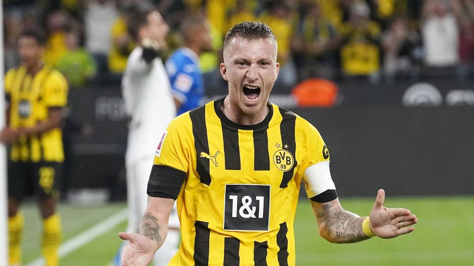 Marco Reus scorede kampens eneste mål, da Dortmund slog Hoffenheim i Bundesligaen. <i>Martin Meissner/Ritzau Scanpix</i>