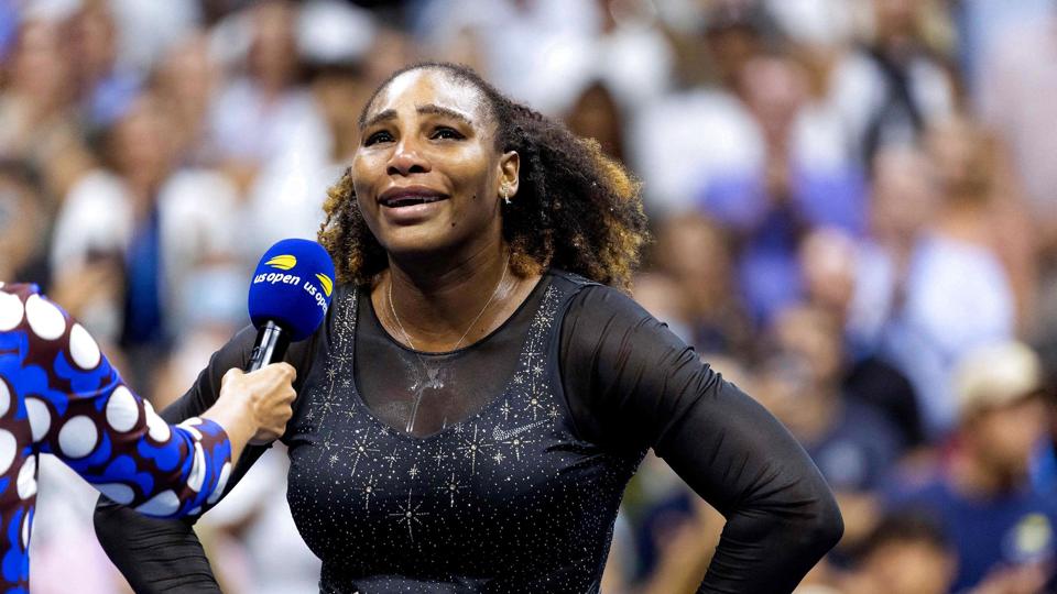 Serena Williams var følelsesladet, da hun natten til lørdag måtte se sig slået ud af US Open-turneringen i New York. <i>Corey Sipkin/Ritzau Scanpix</i>