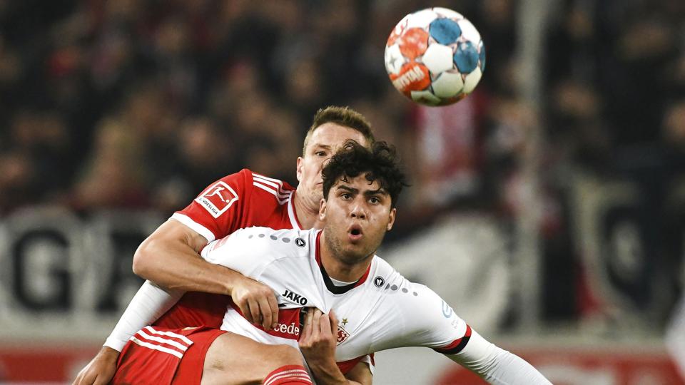 Wahid Faghir skiftede i sidste uge fra Stuttgart til FC Nordsjælland, men den 19-årige angriber er ikke udtaget til truppen til mandagens udekamp mod AGF. (Arkivfoto). <i>Silas Stein/Ritzau Scanpix</i>