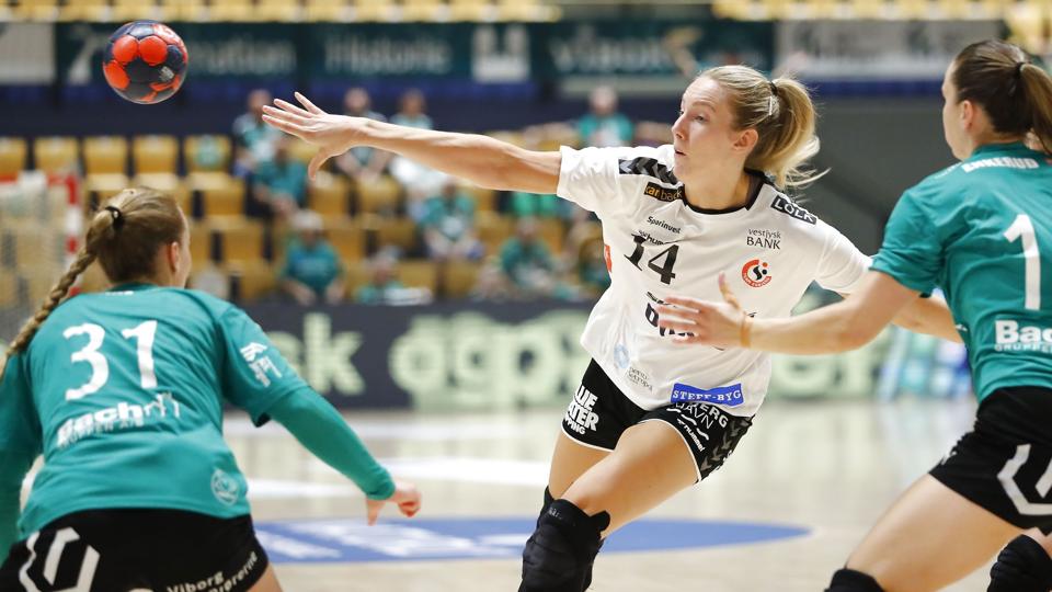 Kristine Breistøl (på billedet) var ligesom Mette Tranborg tilbage i Esbjergs angreb, og det gjorde underværker mod Viborg. <i>Johnny Pedersen/Ritzau Scanpix</i>