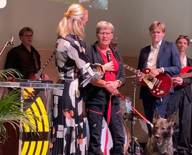 Lise Lotte Nielsen blev belønnet med en pris for en 'Bemærkelsesværdig præstation' - et verdensmesterskab i disciplinen spor. <i>Foto: Nicholas Krobath Olesen</i>
