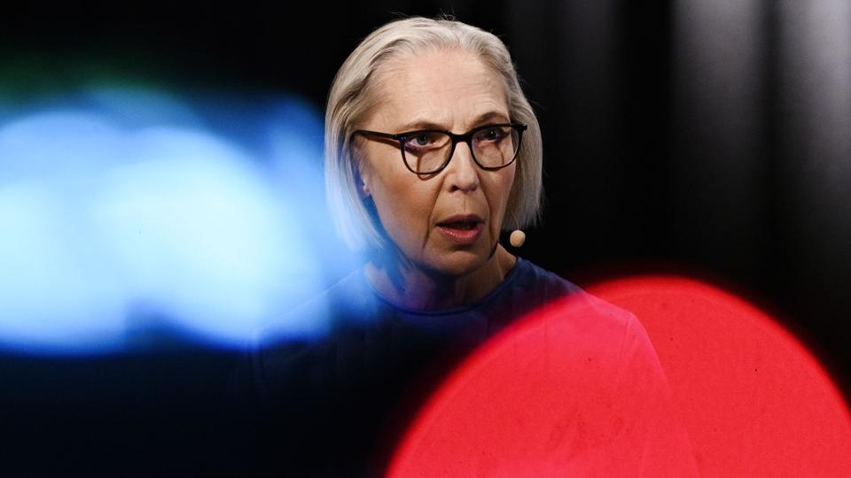 DR's generaldirektør, Maria Rørbye Rønn, sagde tirsdag eftermiddag, at det ikke var intentionen "at putte med" de store forandringer hos koncernen. 47 medarbejdere fik besked på, at de afskediges. (Arkivfoto). <i>Philip Davali/Ritzau Scanpix</i>