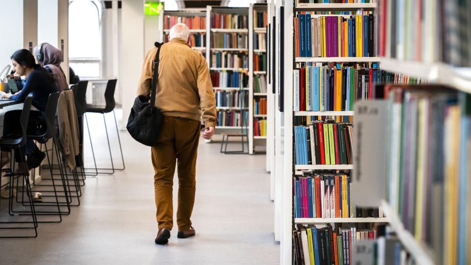 Der har under de sidste års coronanedlukning igen været en markant nedgang i antallet af udlån hos landets biblioteker, viser nye tal fra Danmarks Statistik. (Arkivfoto). <i>Ida Marie Odgaard/Ritzau Scanpix</i>