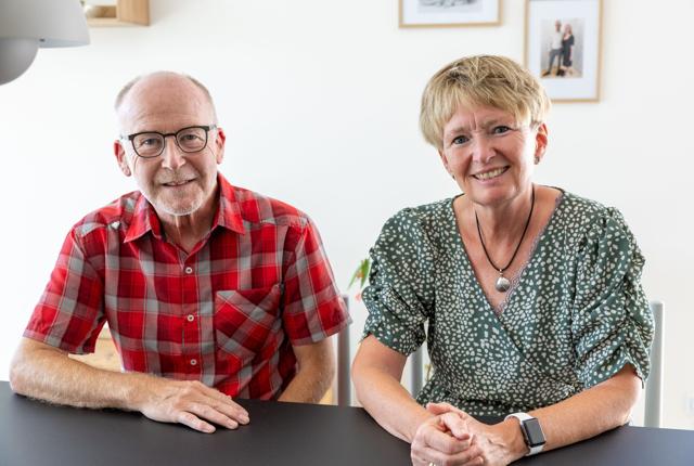 Inge-Marie og Peer Fredborg solgte deres hus i Aabybro og flyttede til det nye boligområde i Hune. Foto: Kim Dahl Hansen <i>Foto: Kim Dahl Hansen</i>