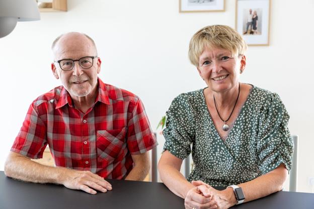 Inge-Marie og Peer Fredborg solgte deres hus i Aabybro og flyttede til det nye boligområde i Hune. Foto: Kim Dahl Hansen <i>Foto: Kim Dahl Hansen</i>