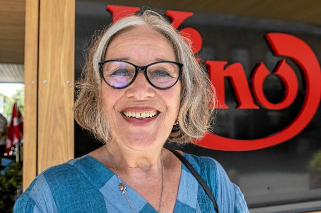 Formanden for Fjerritslev Kino Bente Jensen havde inviteret til reception i anledning af, at biografens store om- og tilbygning nu står færdig. Foto: Jesper Hansen