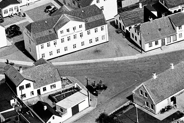 Lille Torv anno 1959 set fra oven. Arkivfoto