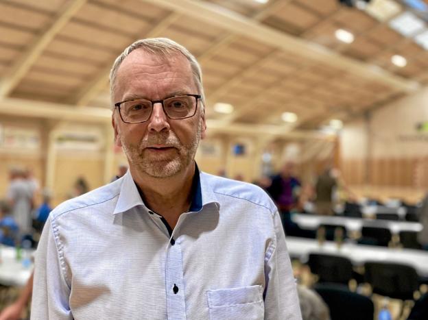 Projektchef i Dagrofa, Hans Meldgaard, fortæller, at Dagrofa tror på, at der kan drives en rentabel købmandsforretning i Halvrimmen. Foto: Bitten Holmsgaard
