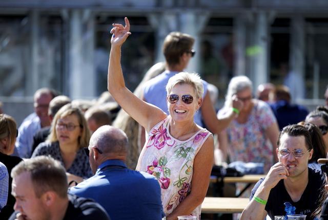 1300 gæster og 150 frivillige og arrangører mødtes om at fejre øllet til Øllets Dag i Thisted. Foto: Torben Hansen <i>Foto: Torben Hansen</i>