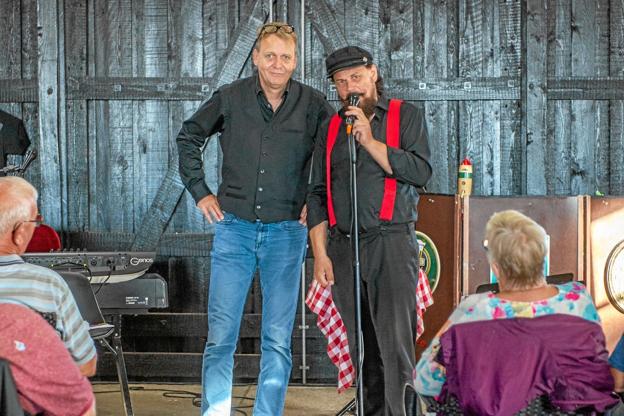 Tre herrer fra Aalborg Symfoniorkester spillede torsdag aften i Kulturladen, idet der var John Mogensen musik. Foto: Mogens Lynge