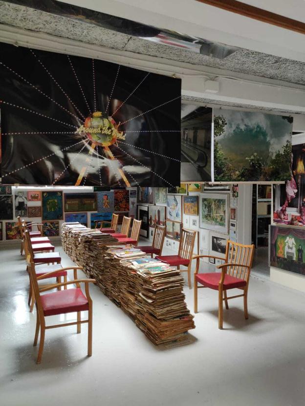 I seks somre har Carsten Schmidt Olsens installation "Venteværelset" været en del af Skagen Kunsthals daglige liv. Privatfoto