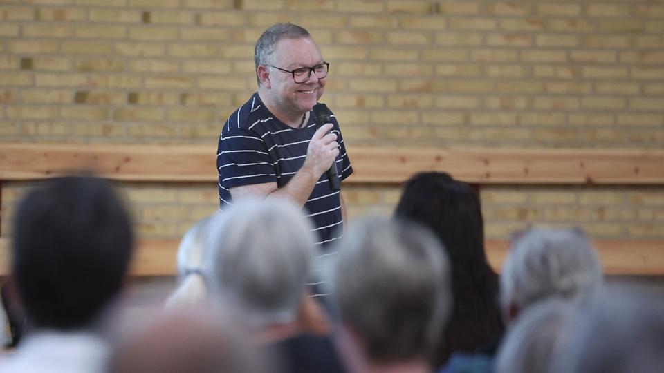 Klaus Andersen er klar til at drive "Min Købmand" i Vester Thorup. <i>Foto: Bente Poder</i>