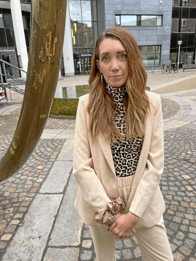 Det er her, på Springvandspladsen i Hjørring, at Marie Pedersens første genbrugsmarked for tøj i god kvalitet afvikles i morgen. Hvis det går godt, er det tanken, at det fremover skal arrangeres to gange om året. Privatfoto