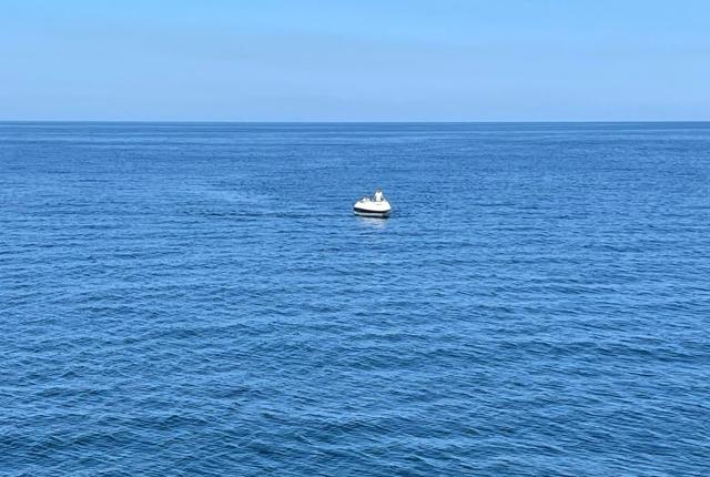 Den lille speedbåd med motorstop midt ude i Skagerrak. Den blev fundet af en trawler fra Skagen. Foto: S255 North Sea