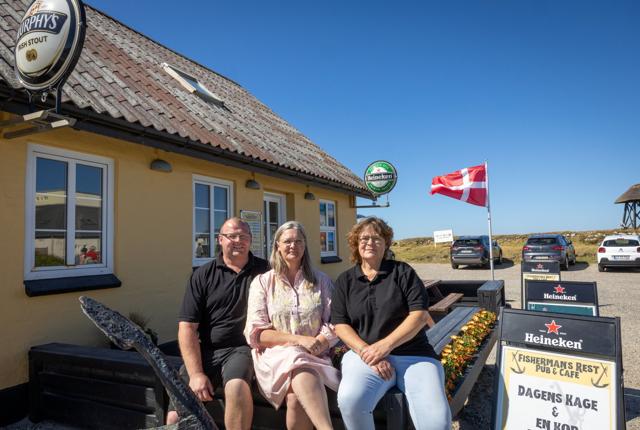 Henrik Bruun, Marlene Bruun og Marianne Hald Hansen er et team på Fisherman’s Rest. Foto: Kim Dahl Hansen
