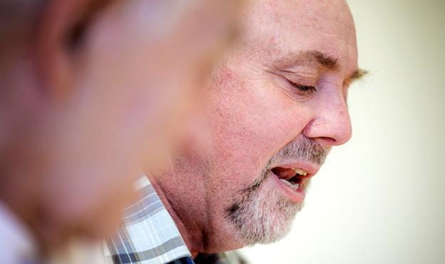Jan Larsen fik idéen til lungekoret, som han har stor glæde at af være med i. <i>Foto: Torben Hansen</i>