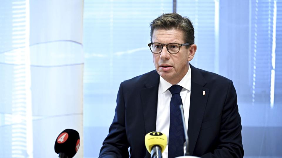 Retsformand Johan Kvart ved Malmø byret siger, at de to lærere, som blev dræbt med en økse af en 18-årig, var tilfældige ofre. Det har ikke påvirket livstidsdommen, at den dømte har autisme, siger Kvart. <i>50090 Johan Nilsson/Tt/Ritzau Scanpix</i>
