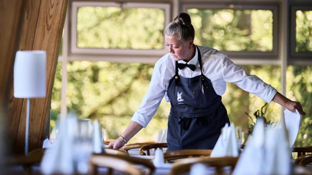 Slut arbejdsdagen af med gourmet-middag i Panorama-restauranten. <i>Foto: Nicolas Cho Meier</i>