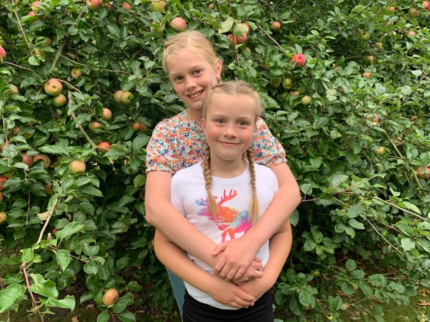 Agnes Marie og Ella Sofie glæder sig til, at de sammen skal prøve, hvordan det er at overnatte i Ikea i City Syd. <i>Privatfoto</i>