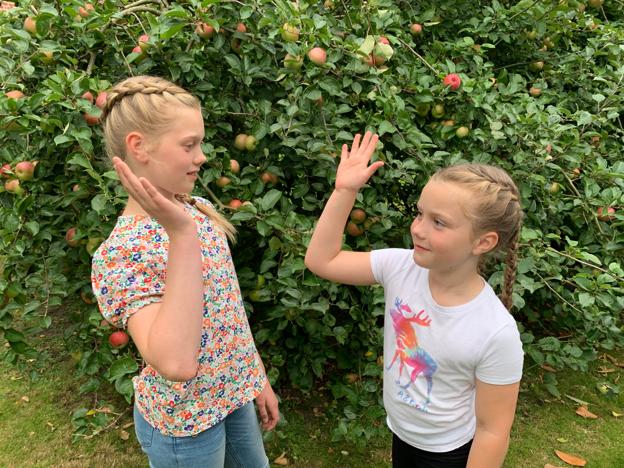 Sådan - vi vandt. Det er en drøm, der nu går i opfyldelse for Agnes Marie og Ella Sofie Schytte. <i>Privatfoto</i>